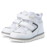Princepard Intoeing orthopedic shoes White Leather Sport Sneaker with intoeing gait pigeon gait